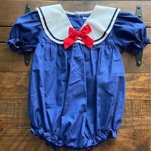 Petite Pomme Sailor Bubble Romper Size 18M